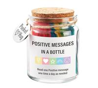 Regali per donne - Messaggi positivi in bottiglia | Ansia | Regali di conferma positivi | Messaggi di sollievo dallo stress | Self Care Kit per mediazione, festa della mamma e altre funzioni femminili
