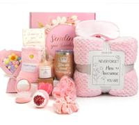 Regali per donne, regalo di compleanno per donne, 13 regali di San Valentino per lei con coperta di flanella, regalo di coccole per la cura di sé, regalo per amici, mamma, moglie, sorella