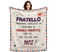 Regali per Fratello Divertente Regalo Fratello Maggiore Coperta Plaid Regalo per Mio Fratello Piccolo Compleanno Natale Idee Ufficio Coperta Divano Coperta Singolo Coperta per Russare (FRATELLO-b)