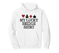 Regali per Giocatori di Bridge - My Lucky Bridge Gioca a Un Gioco Divertente Felpa con Cappuccio
