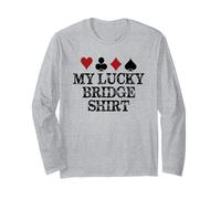 Regali per Giocatori di Bridge - My Lucky Bridge Gioca a Un Gioco Divertente Maglia a Manica