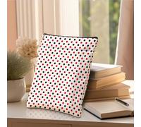Regali per gli amanti dei libri a punti rossi e neri, fodero per libri, copertine per libri con tasca frontale con cerniera, accessori per libri con decorazioni a pois, regali per donne e ragazze per