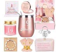 Regali per il 19° compleanno per ragazze, regalo di compleanno per il 19° compleanno, scatola regalo per le migliori amiche, figlia, sorella, fidanzata, collega, migliore amica, compleanno, unico