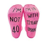 Regali per il 40° compleanno per le donne, regalo 40 anni donna, divertenti calze di compleanno per mamma sorella insegnante o lei, migliori idee regalo di compleanno uniche per le donne(40)