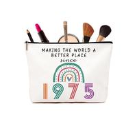 Regali per il 50° compleanno da donna, Porta Trucco Regalo per il 50° compleanno, idea regalo per mamma, migliore amica, sorella, bestie, divertente regalo per il 50° compleanno per lei, 1975