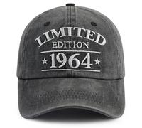 Regali per il 61° compleanno per uomini e donne, cappelli decorativi per il 61° compleanno, edizione limitata 1964 61 anni, regali di pensionamento per nonno nonna nero