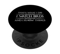 Regali per il birdwatching | Guardo gli uccelli e so cose divertenti PopSockets PopGrip Adesivo