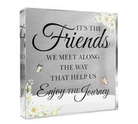 Regali per il migliore amico, compleanno, amicizia regali per le donne Bestie BFF amico per compleanno, matrimonio, Natale, lunga distanza nuovo amico apprezzamento acrilico decorazione placca