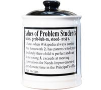 Regali per insegnanti: Ashes of Problem Students, barattolo decorativo in ceramica con coperchio, regali per donne e uomini, regali unici a forma