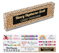 Regali per insegnanti Targa da scrivania personalizzata per classe Targa con nome personalizzato Targa da scrivania personalizzata Blocco acrilico Festa dell'insegnante Regalo di ringraziamento 20 x