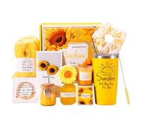 Regali per la cura di sé da donna, Sunshine Sunshine Sunflower Relaxing Spa Care Pacchetto regalo di compleanno per donne, lei, mamma, amica, moglie, regalo di San Valentino - Get Well Soon Gift Box