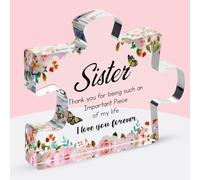 Regali per la festa della mamma, placca decorativa in acrilico con messaggio sentito, perfetta per sorelle, compleanno, Ringraziamento, fermacarte, decorazione carina per casa e ufficio