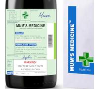 Regali per la festa della mamma Regali di compleanno della mamma Regali divertenti per le donne Regali divertenti per le donne Regali scherzi divertenti per la mamma Prescrizione Alcol Vino Etichetta
