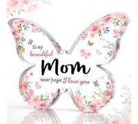 Regali per la mamma, regali di Natale per la mamma, regali per la mamma Regali per la mamma Bellissima targa in acrilico a forma di farfalla I migliori regali per la mamma da figlia e figlio