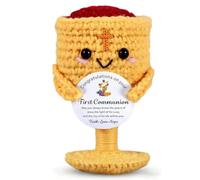 Regali per la prima comunione per ragazze ragazzi bambola positiva all'uncinetto con biglietto di benedizione per bambini regali per la prima comunione per ragazzi ragazze regalo per la prima