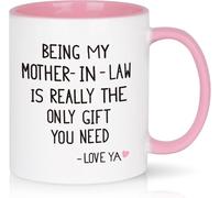 Regali per la suocera da parte della nuora. Essere mia suocera è Rey, l'unica tazza da caffè originale, tazza da tè in ceramica con stampa su entrambi i lati, per mamma, papà, amico, moglie, marito, r