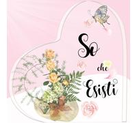 Regali per le donne, Placca Arclyc con detto, Regali per moglie, fidanzata, mamma, nonna, sorella, figlia, regalo commemorativo 'So che esisti"