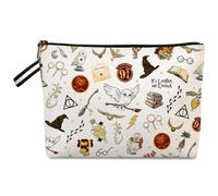 Regali per libri cosmetici, borsa per trucchi magici con chiusura lampo e cordino per appendere, borsa da toilette per viaggi, piccola borsa per trucchi per fan della magia, 25 x 17 cm