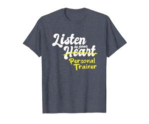 Regali per Personal Trainer Ascolta Il Tuo Personal Trainer Maglietta, Uomo, Pervinca, 5XL