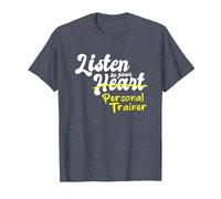 Regali per Personal Trainer Ascolta Il Tuo Personal Trainer Maglietta, Uomo, Pervinca, 6XL