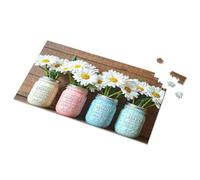 Regali per ragazze di 5 anni barattoli pastello con margherite: una visualizzazione primaverile immagine puzzle puzzle spot it gioco per bambini (500 pezzi)