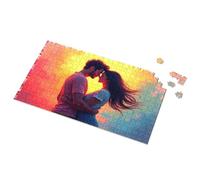 Regali per ragazze di 5 anni romantico tramonto abbraccio immagine puzzle puzzle spot it gioco per bambini (1000 pezzi)