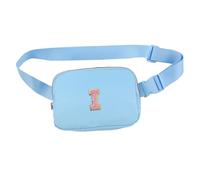 Regali per ragazze, marsupio per bambini con lettere, tracolla regolabile, idea regalo personalizzata per compleanno, festa dei bambini, azzurro cielo, taglia unica, Supporto per borsa