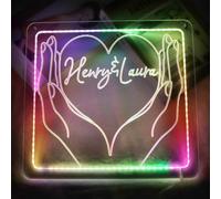 Regali personalizzati per San Valentino: Regali personalizzati con insegna al neon a LED, regali personalizzati con luce notturna a forma di cuore intagliato 3D per fidanzati, fidanzate, marito