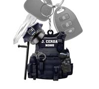Regali Portachiavi Per Agenti Di Polizia | Regali Per Agenti Di Polizia Con Ciondolo Portachiavi | Portachiavi Delle Forze 'ordine, Portachiavi Portatile Riutilizzabile, Decorazione Pendente