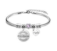 Regali Positivi Idea Regalo di Compleanno A Volte Dimentichi Quanto tu sia Straodinaria Bracciale per le Donne Ragazza Ispirante Bracciale Gioielli Donna Cheer Up Regalo per 10°-70° Femmina (Figlia)