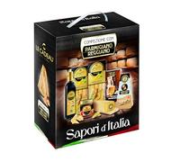 REGALI REGALI | Confezione Regalo "Sapori D'Italia", Confezione Alimentare Natalizia, Scatola con Parmigiano Reggiano DOP, Pasta, Sugo, Aceto Balsamico di Modena e Mini Ricettario, Idea Regalo