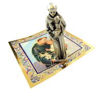 Regali religiosi Mini set regalo di Sant'Antonio, piccola statua lunga 1 pollice