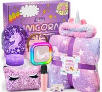 Regali Unicorno per Ragazze 6 7 8 9 10 Anni Macchina Karaoke Bambini Microfono con Altoparlante Coperta Luminosa Unicorno Lampada Notturna Cerchietto Braccialetti Regalo Compleanno Giocattolo Ragazze
