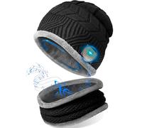 Regali Uomo Originali Cappello Bluetooth - Idee Regalo Natale Uomo papà Amiche Regali Gadget Tecnologici Utili, Berretto con Cuffie Bluetooth Musica Sport Invernale Accessori Running Sci Elettronica