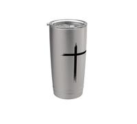 Regali vintage cristiani per uomini, donne croce religiosa Bicchiere termico in acciaio inox doppia parete