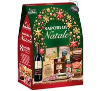Regalidea Sapori di Natale 2023 Strenna con 8 Pezzi: Cotechino, Lenticchie, Salame, Tarallini, Pasta, Sugo, Funghi, Vino con Portachiavi CAIYA®