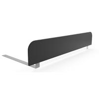 regalik Barriera Letto Anticaduta 120 x 20 cm, Antracite | Barriera di sicurezza stabile in pannello laminato, montaggio sotto il materasso, per lettino e culla
