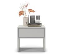 Regalik Comodino PARI Con Cassetto 50 x 45 x 35 cm - Moderno in Cenere Con Guide a Sfera Tip On