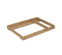 regalik Fasciatoio con Divisorio per Malm IKEA, Prof. 48cm, Rovere