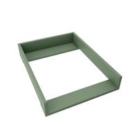 regalik Materassino Fasciatoio per Malm di IKEA, Fasciatoio per Comò da 48 cm, Fasciatoio Rimovibile, Pannelli Frontali Dritti, Verde, 72 cm x 54 cm