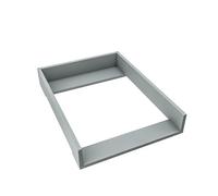 regalik Materassino Fasciatoio per Malm di IKEA, Fasciatoio per Comò da 48 cm, Fasciatoio Rimovibile, Pannelli Frontali Dritti, Grigio Cenere, 72 cm x 54 cm