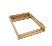 regalik Materassino Fasciatoio per Malm di IKEA, Fasciatoio per Comò da 48 cm, Fasciatoio Rimovibile, Pannelli Frontali Dritti, Quercia, 72 cm x 54 cm