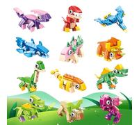 Regalini di Compleanno per Bambini, 12 Mini Blocchi Kit di Costruzione 3 in 1, Animali Mattoni Giocattoli, Giocattolo Educativo Montessori per Bambini 4-12 Anni, Idee Regalo per Feste, Natale, Pasqua