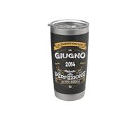 Regalo 12 Anni Compleanno Giugno 2014 Uomo Donna Bicchiere termico in acciaio inox doppia parete