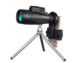 Regalo 40X50 prisma ad alta potenza monoculare con supporto per smartphone veloce-prisma impermeabile e antiappannamento Fmc, per birdwatching, campeggio, viaggi, i migliori regali little surprise