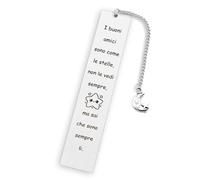 Regalo Amica Amico Regalo per Migliore Amica Segnalibro Regali Amiche Amici Compleanno Speciale e Amicizia Originali Idee Regali Amiche Amanti dei Libri Stella E Luna