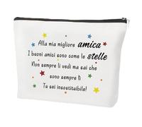 Regalo Amica, Regali Originali per Amiche Migliore Amica Amico Amicizia Compleanno Original Idee Cosmetici Borsa Pochette Compleanno Natale Pasqua Pensione Anniversario Valentino Festa della Donna