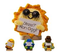 Regalo Antistress Divertente da Scrivania Casa Ufficio - Statuetta Sole Decorativa - Idea Regalo Compleanno Anti Stress Simpatico per Lei e Lui, Colleghe, Amici - Oggetto Antistress Adulti