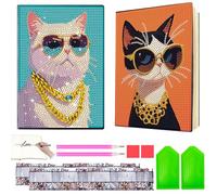 Regalo Bambina 6 7 8 9 Anni Femmina, Diamond Painting A5 Taccuino, Diamond Painting Bambina Anni Idea Regali Compleanno Giochi Bimba Kit Lavoretti Creativi Bambini Giocattoli Mosaico Set Pittura