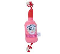 Regalo Cane Cucciolo Rosa Gin Bottiglia Peluche Giocattolo Bevanda Tema Morbi...